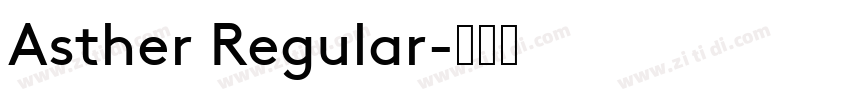 Asther Regular字体转换